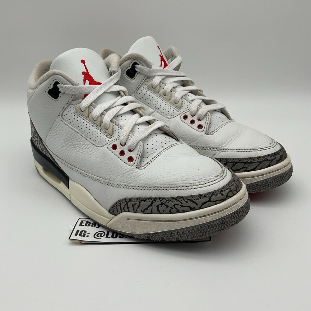 Size 8.5 - Jordan 3 Retro Mid White Cement Reimagined (DN3707-100)‎ - Picture 4 of 8